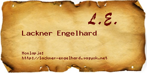 Lackner Engelhard névjegykártya